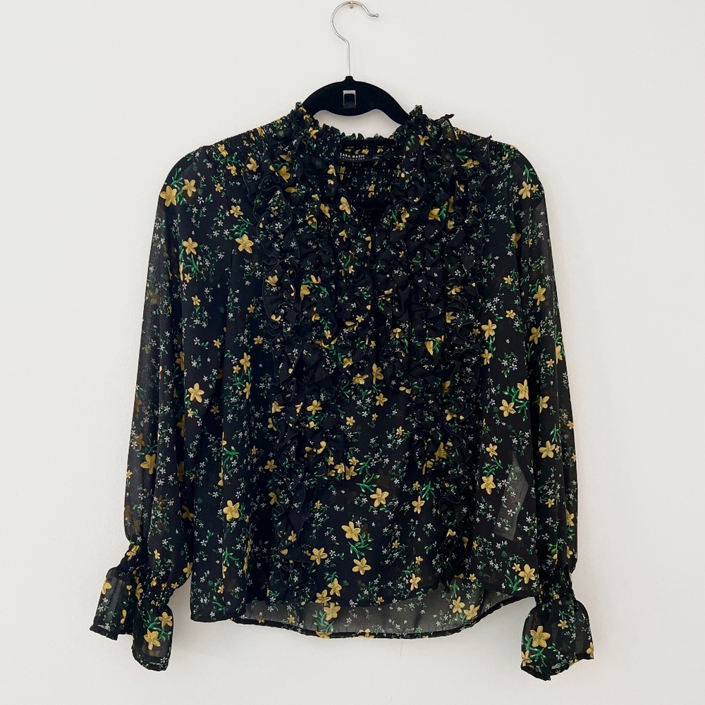 Zara - Floral Blouse